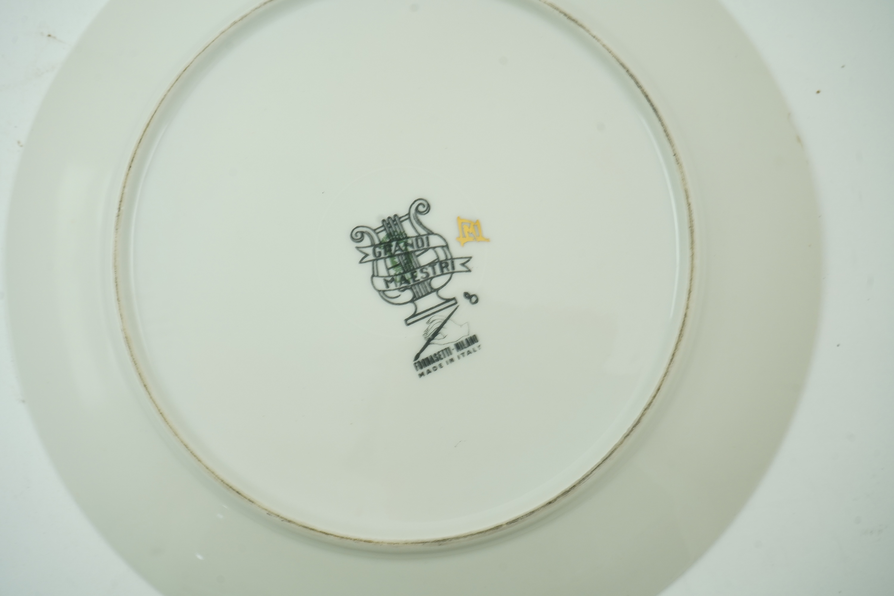 Piero Fornasetti (Italian, 1913-1988): Five various plates